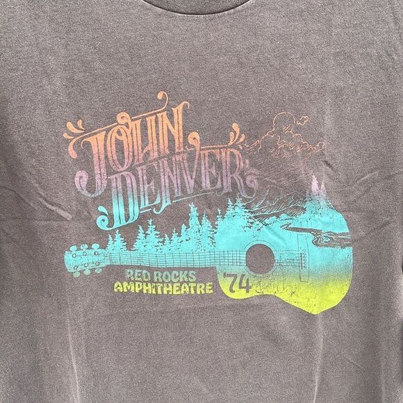 Men’s Wrangler John Denver Graphic Short Sleeve Cotton T-Shirt Size XL - Picture 2 of 7